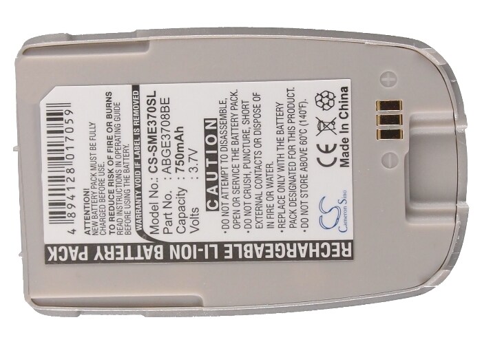 Batteri for SmartPhone, Mobil for Samsung SGH-E370, SGH-378
