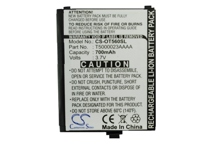 Batteri for SmartPhone, Mobil for Alcatel OT-C550, OT-C560, OT-C550A og andre.