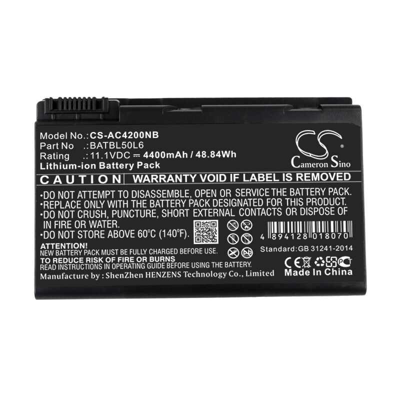 Batteri til bærbar PC for Acer Aspire 3100, Aspire 3103, Aspire 3104WLMiB120 og andre.