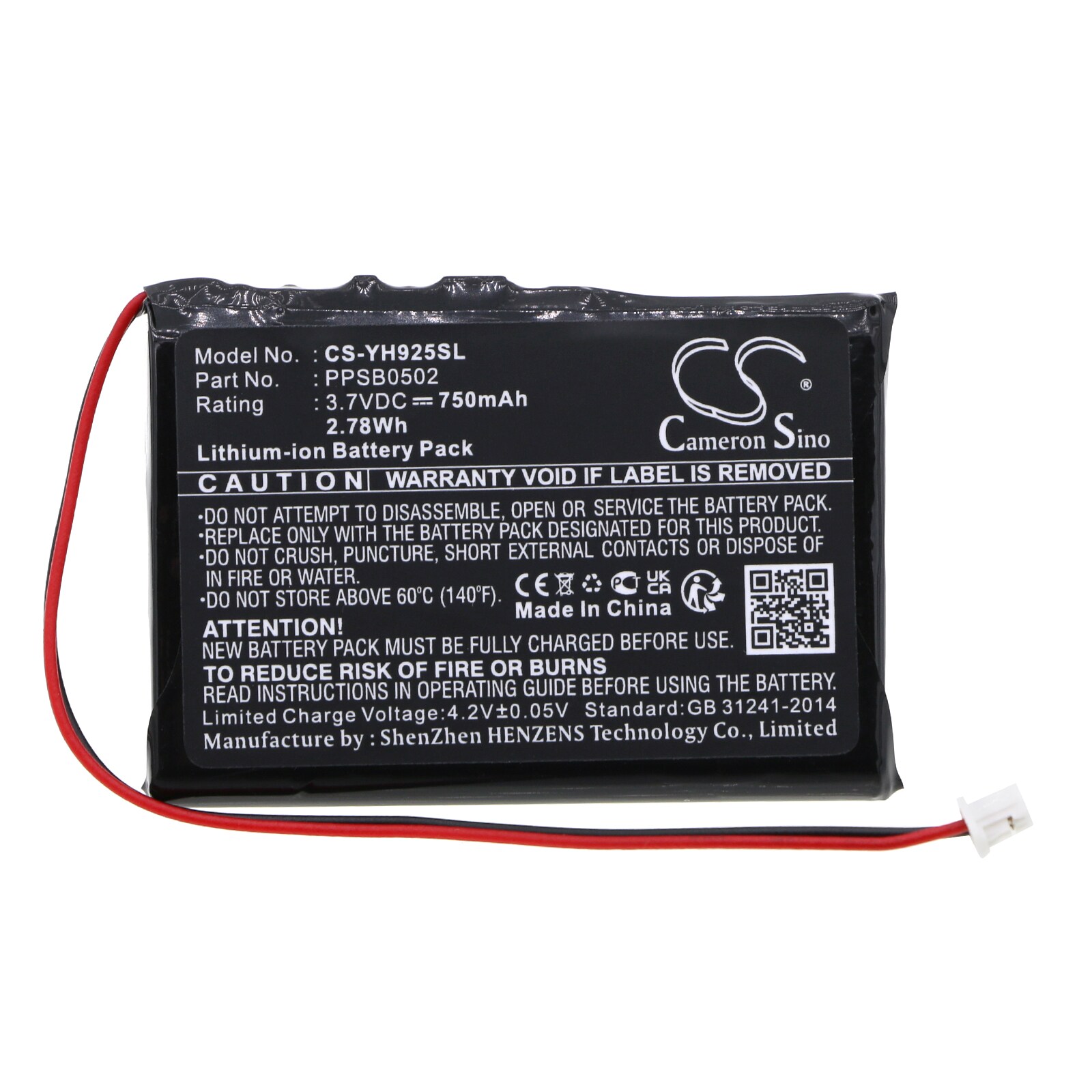 Batteri for mediespiller for Samsung YH-920, YH-925 MP3-spiller