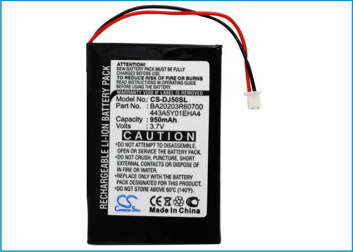 Batteri til mediespiller for DELL Jukebox DJ 5GB, Jukebox HVD3T