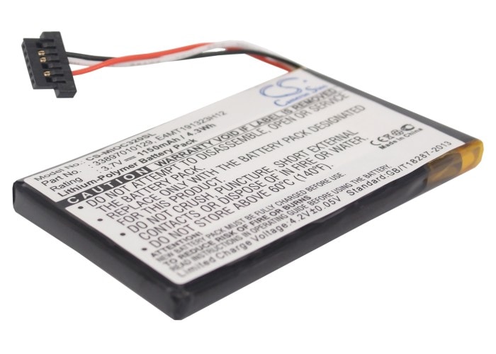 Batteri for navigator, GPS for Mitac Mio C320, Mio C323, Mio C520 osv.