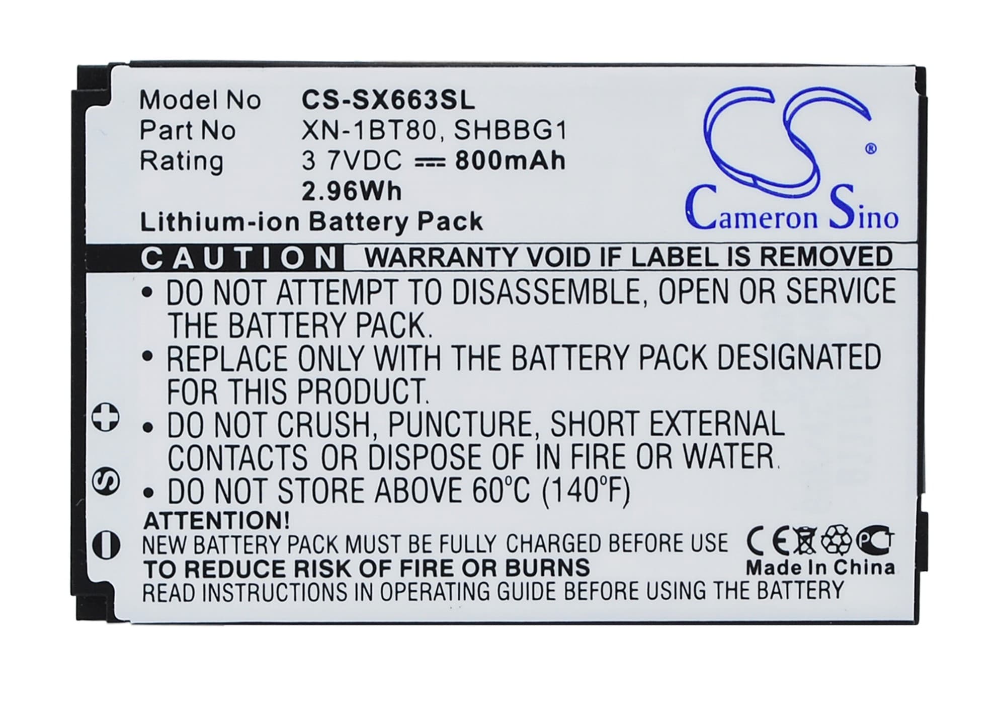 Batteri for SmartPhone, Mobil for SoftBank 920SH, 922SH, 920SHYK og andre.