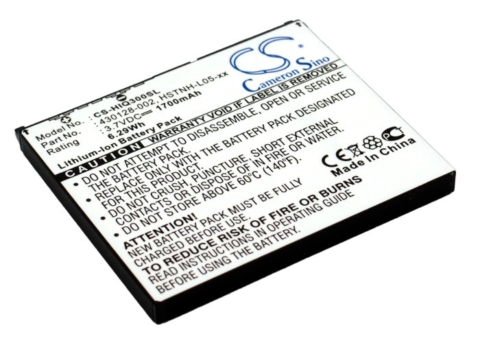 Batteri for Pocket PC, PDA for HP iPAQ 300, iPAQ 310, iPAQ 312 og andre.