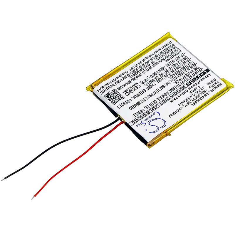 Mediespillerbatteri for Creative Zen 4GB, Zen ZN-Z4G-BK, Zen ZN-Z8G-BK og andre.