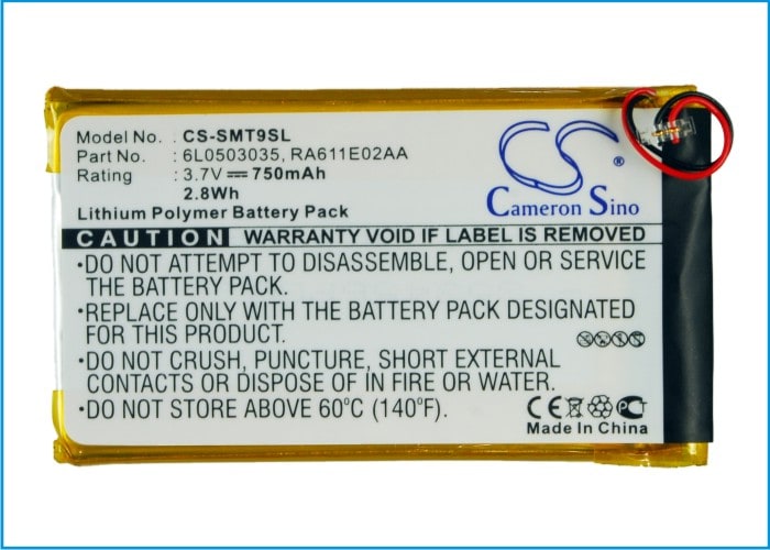 Batteri for mediespiller for Samsung YP-T9, YP-T9+, YP-T9JBAB og andre.