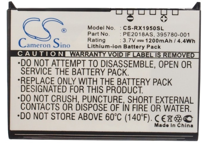 Batteri for Pocket PC, PDA for HP iPAQ RX1900, iPAQ RX1950, iPAQ RX1955