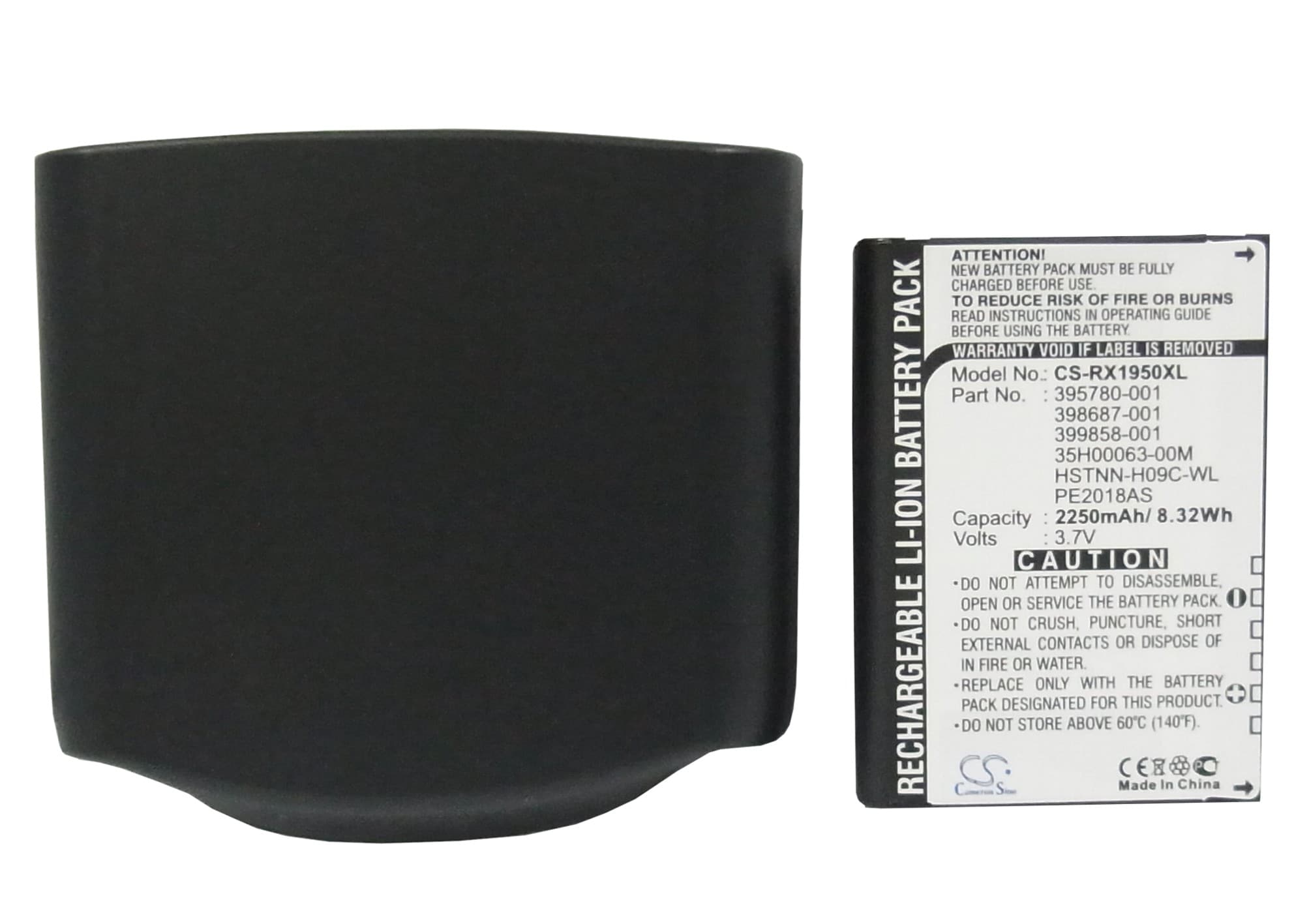 Batteri for Pocket PC, PDA for HP iPAQ RX1900, iPAQ RX1950, iPAQ RX1955