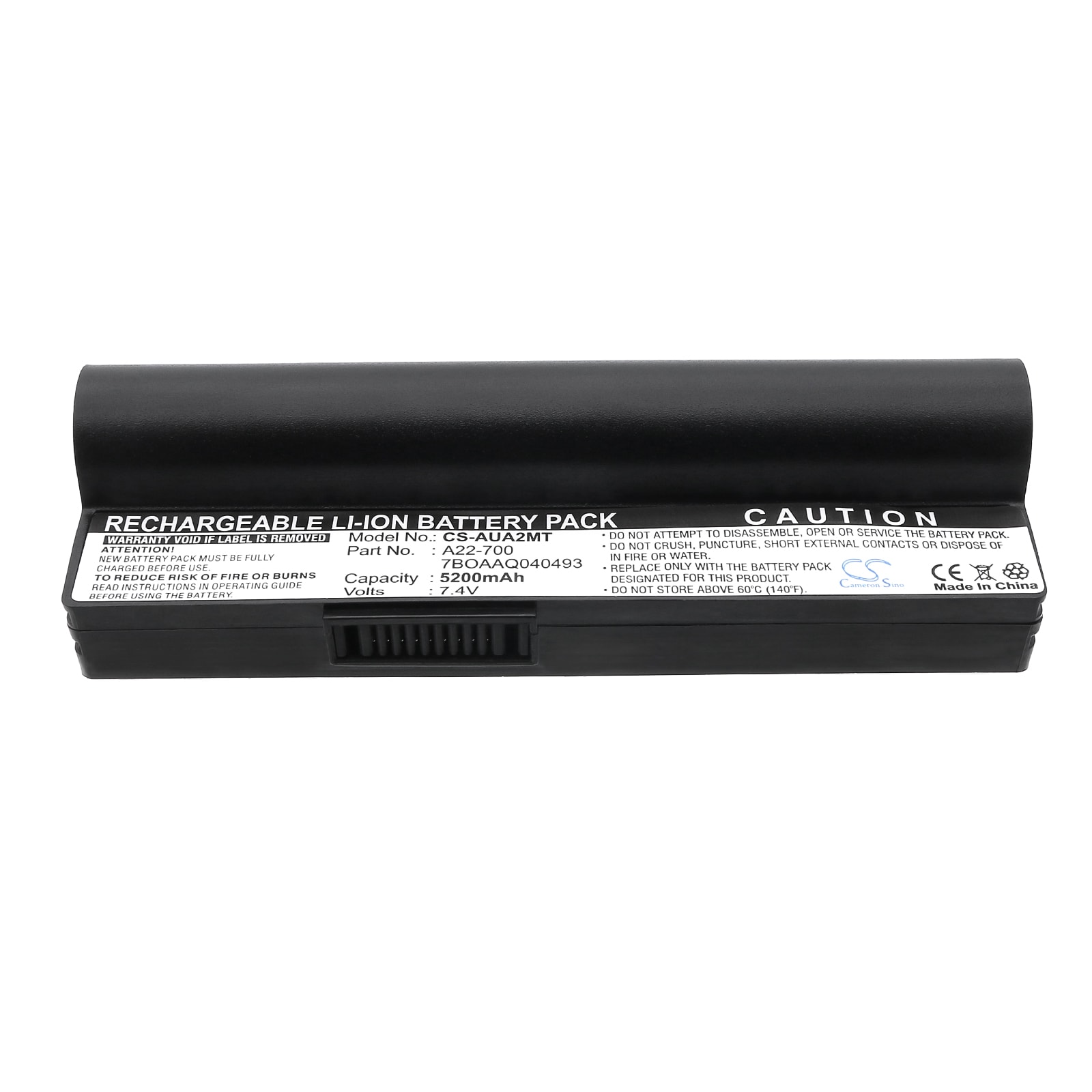 Batteri til bærbar PC for Asus Eee PC 701, Eee PC 701C, Eee PC 800 og andre.