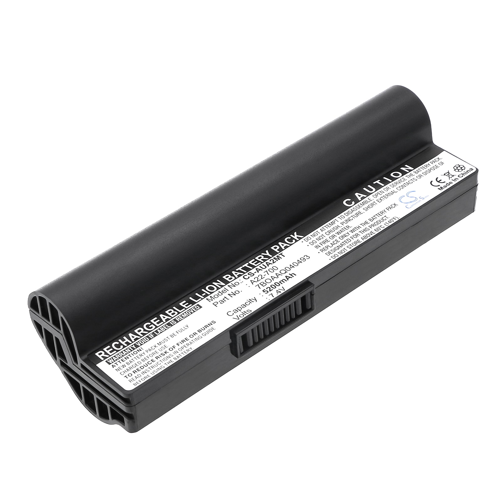 Batteri til bærbar PC for Asus Eee PC 701, Eee PC 701C, Eee PC 800 og andre.