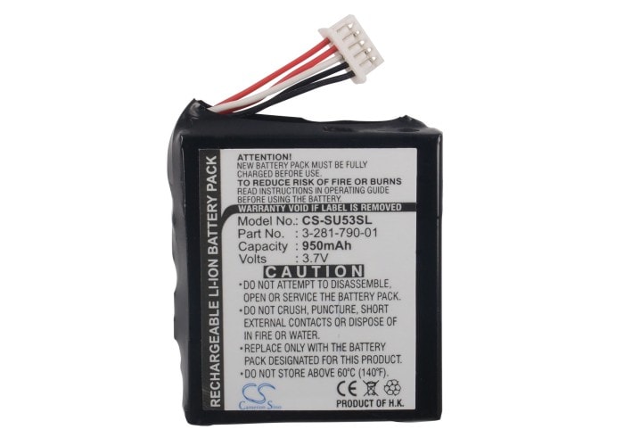 Batteri for navigator, GPS for Sony NV-U50, NV-U50T, NV-U51T osv.