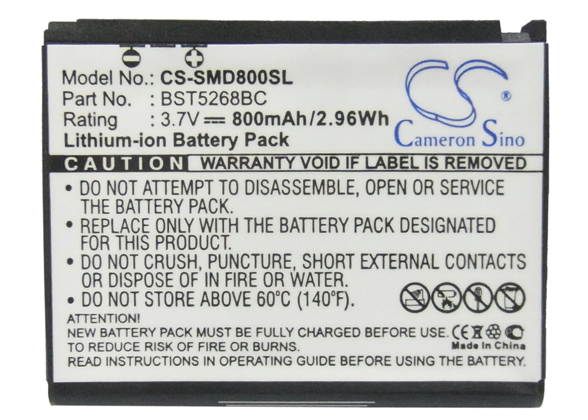 Batteri for SmartPhone, Mobil for Samsung SGH-D808