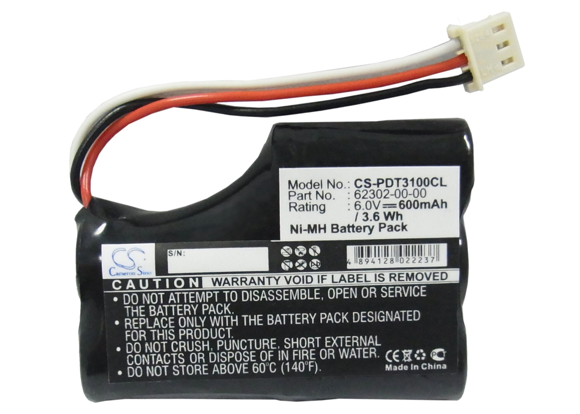 Batteri til strekkodeskanner for Symbol PDT 3100, PDT 3110, PDT 3120 osv.