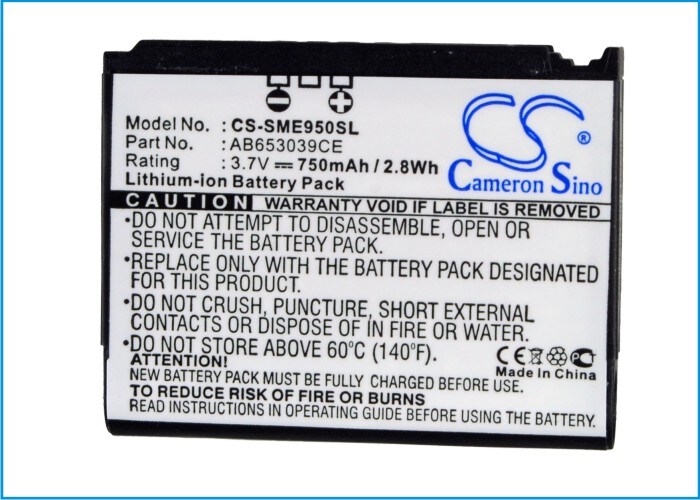 Batteri for SmartPhone, Mobil for Samsung SGH-E950, SGH-E958, SGH-Z240 og andre.