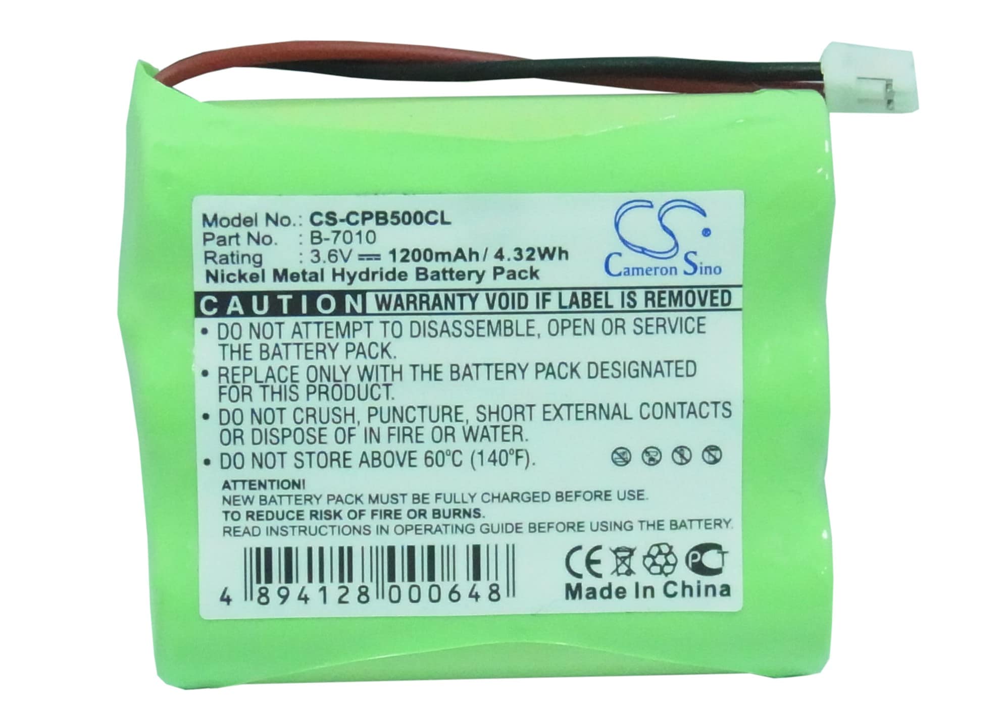 Batteri til trådløs telefon for Siemens 240, 242, CS240 osv.