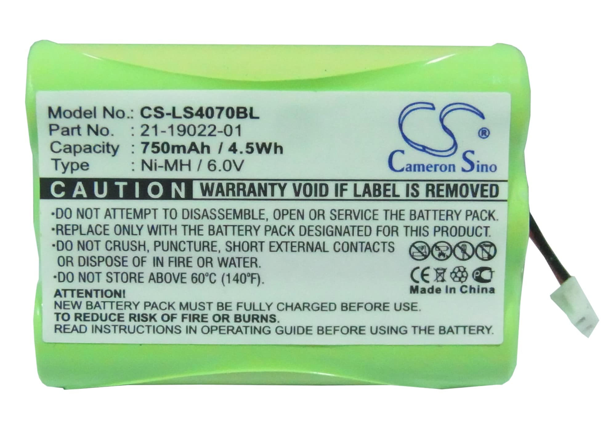 Batteri til strekkodeskanner for Symbol LS4070, LS4071, LS4074 osv.