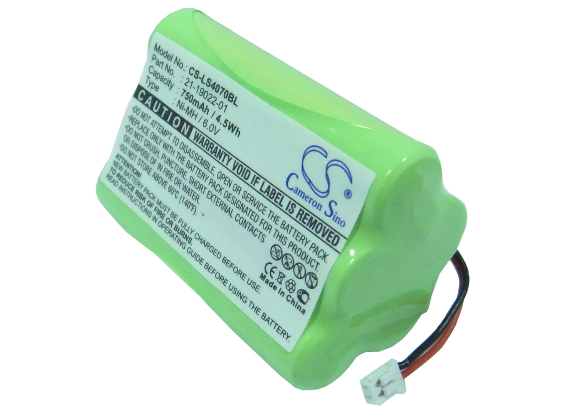Batteri til strekkodeskanner for Symbol LS4070, LS4071, LS4074 osv.