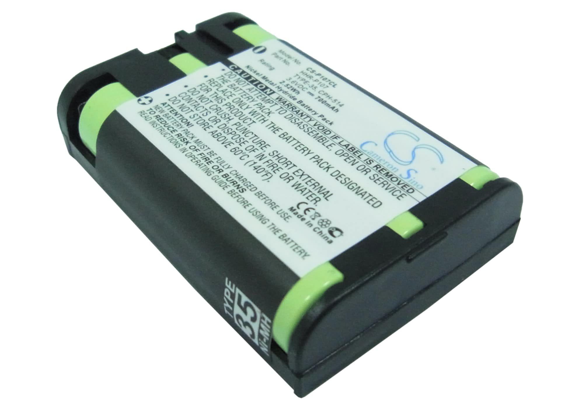 Batteri til trådløs telefon for Radio Shack 23-479, 2300479