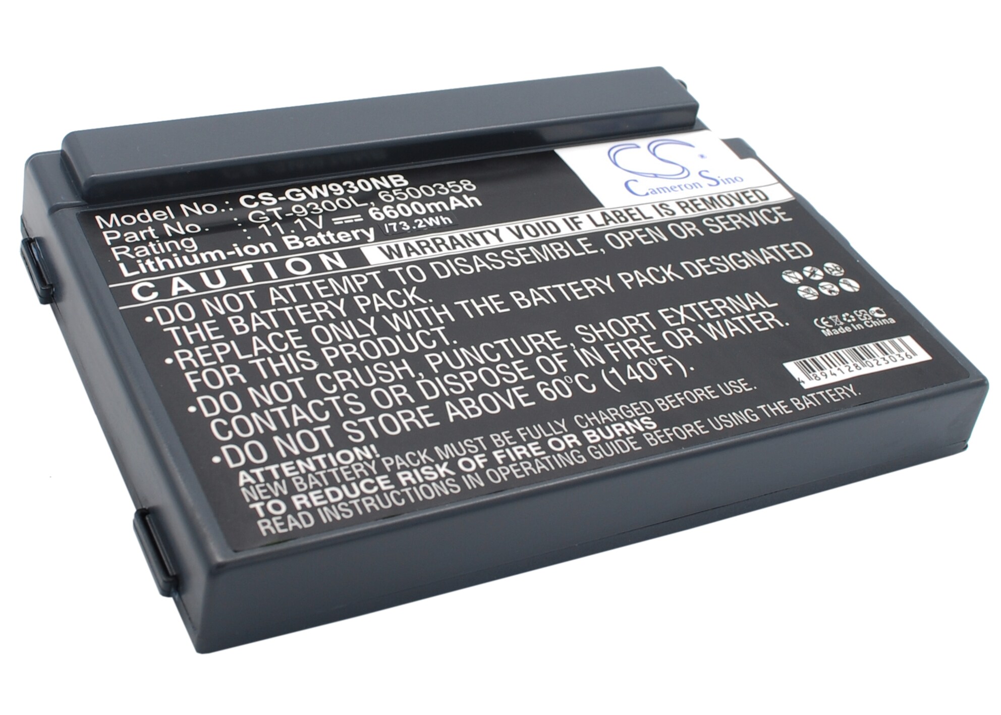 Batteri til bærbar PC for Gateway Solo 9300