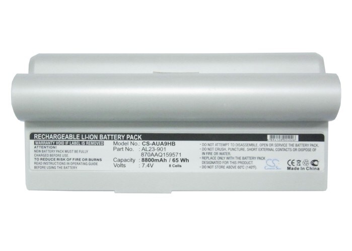 Batteri til bærbar PC for Asus Eee PC 901, Eee PC 904, Eee PC 904HD og andre.