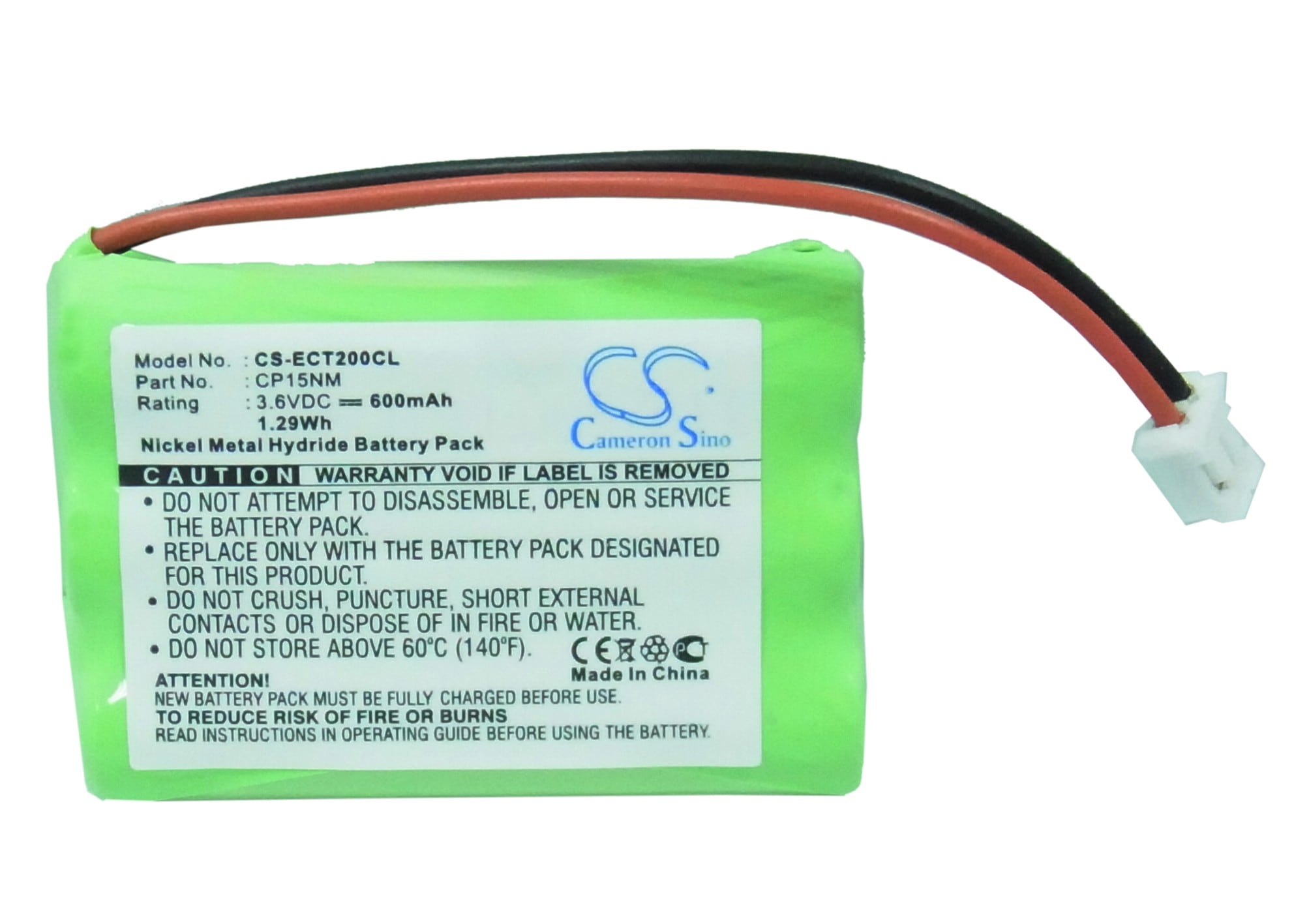 Batteri til trådløs telefon for Alcatel Altiset Comfort, Altiset Pro, Altiset S og andre.
