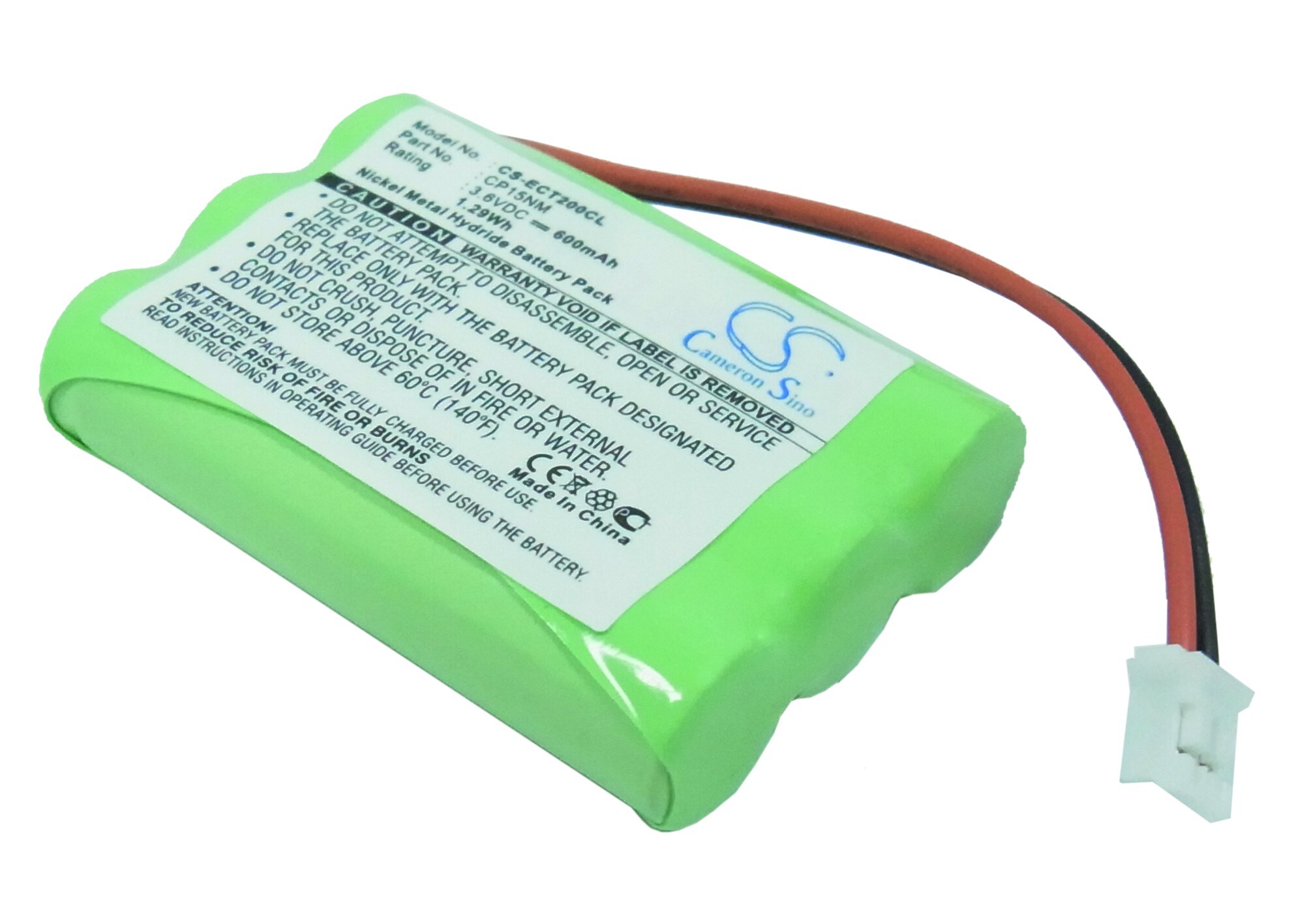 Batteri til trådløs telefon for Alcatel Altiset Comfort, Altiset Pro, Altiset S og andre.