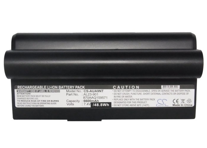 Batteri til bærbar PC for Asus Eee PC 901, Eee PC 904, Eee PC 904HD og andre.