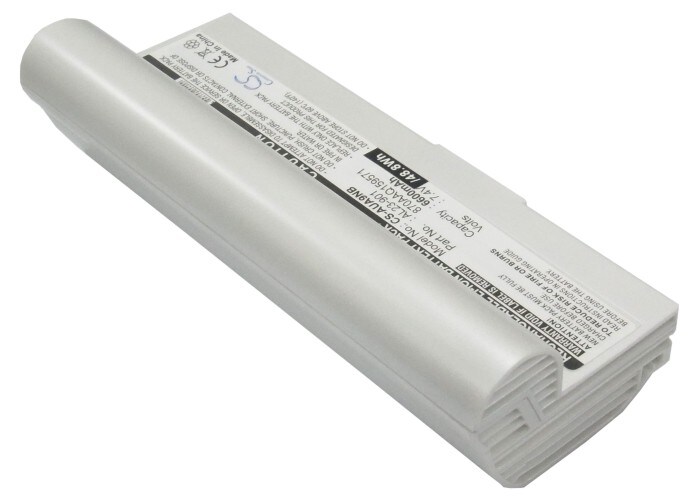 Batteri til bærbar PC for Asus Eee PC 901, Eee PC 904, Eee PC 904HD og andre.