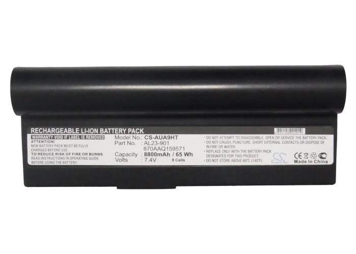 Batteri til bærbar PC for Asus Eee PC 901, Eee PC 904, Eee PC 904HD og andre.