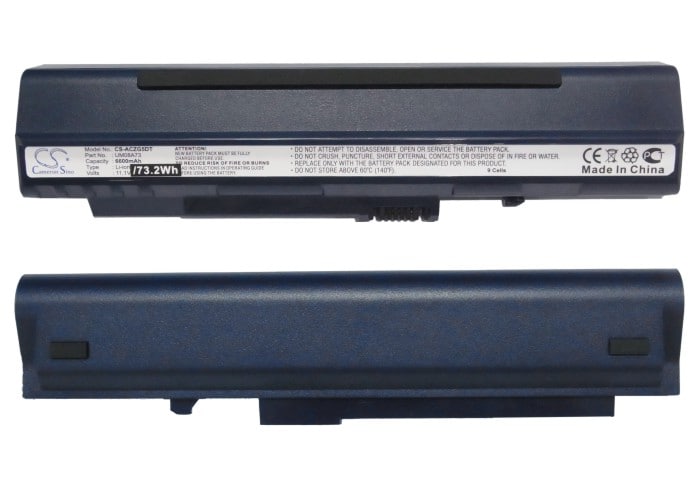 Batteri til bærbar PC for Acer Aspire One, Aspire One A110-1295 og andre.