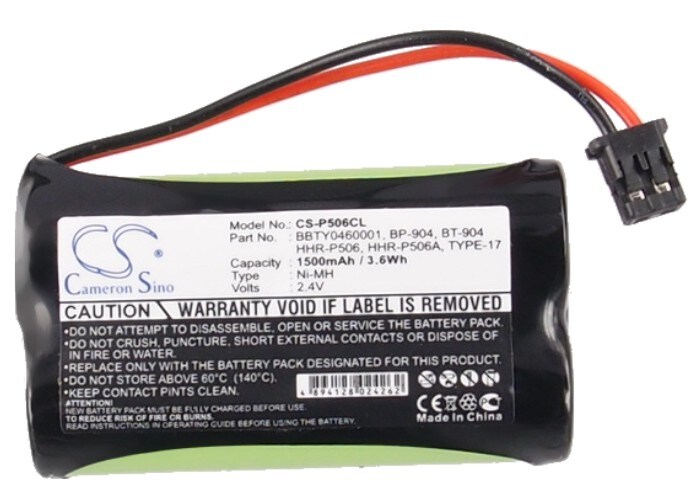 Batteri til trådløs telefon for Radio Shack 23-9096, 23-960, 43-3533 etc.