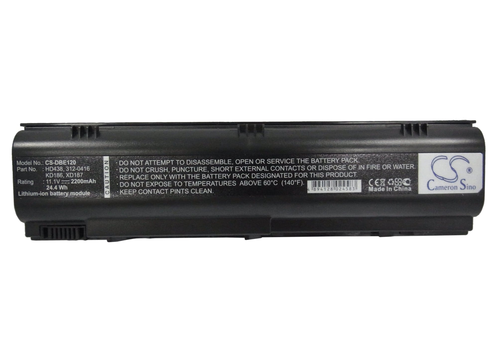 Batteri til bærbar PC for DELL Inspiron 1300, Inspiron B120, Inspiron B130