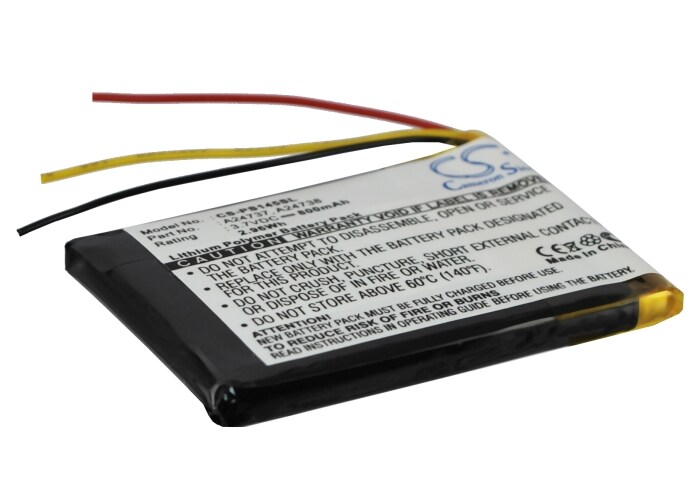Batteri for mediespiller for Philips GoGear SA6037, GoGear SA6045, GoGear SA6044 og andre.