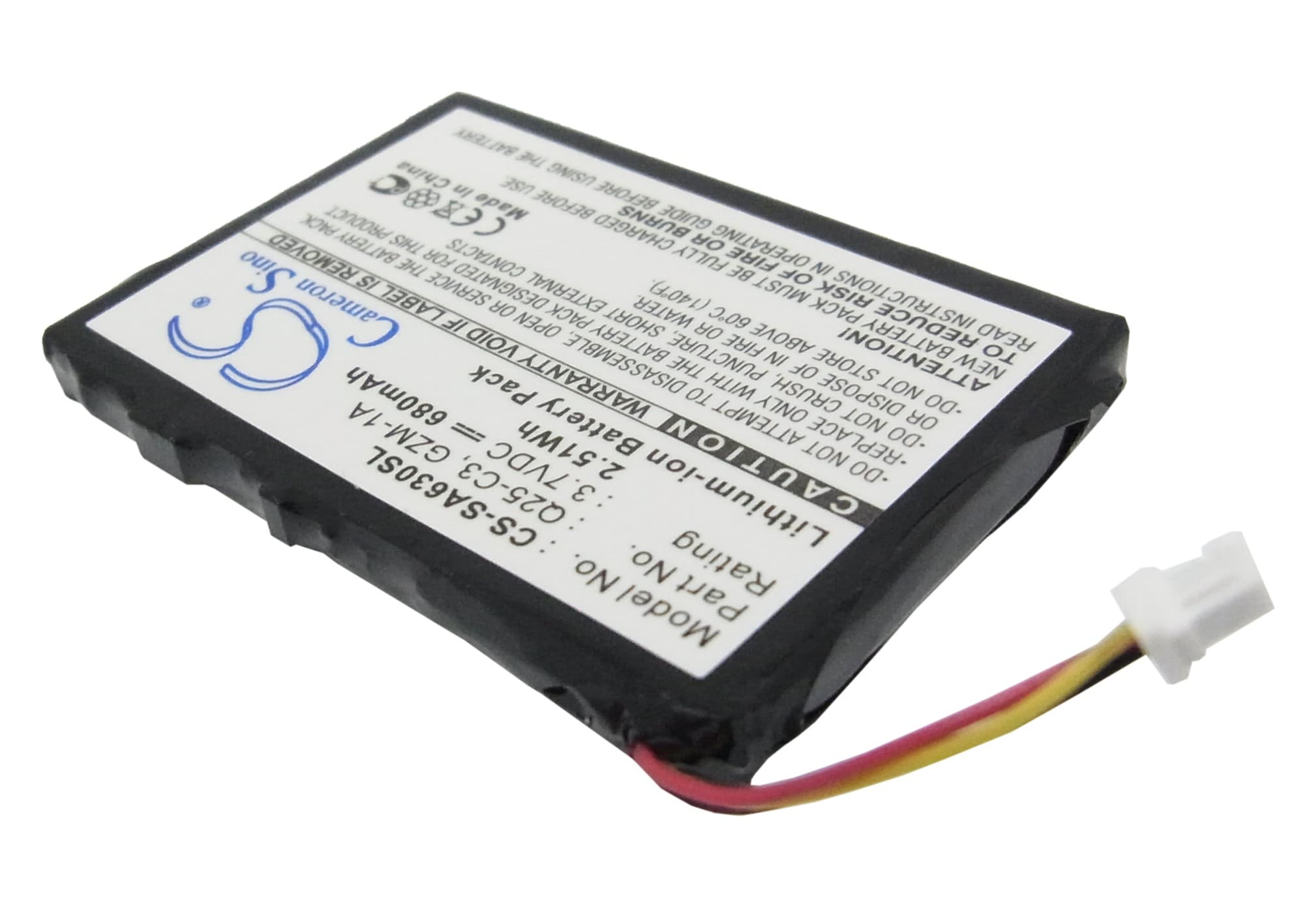 Batteri for mediespiller for Philips GoGear HDD6330 30GB
