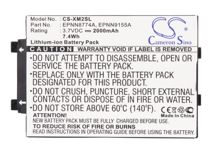 Mediespillerbatteri for Pioneer Inno XM2go, Airware XM2GO, Airware osv.