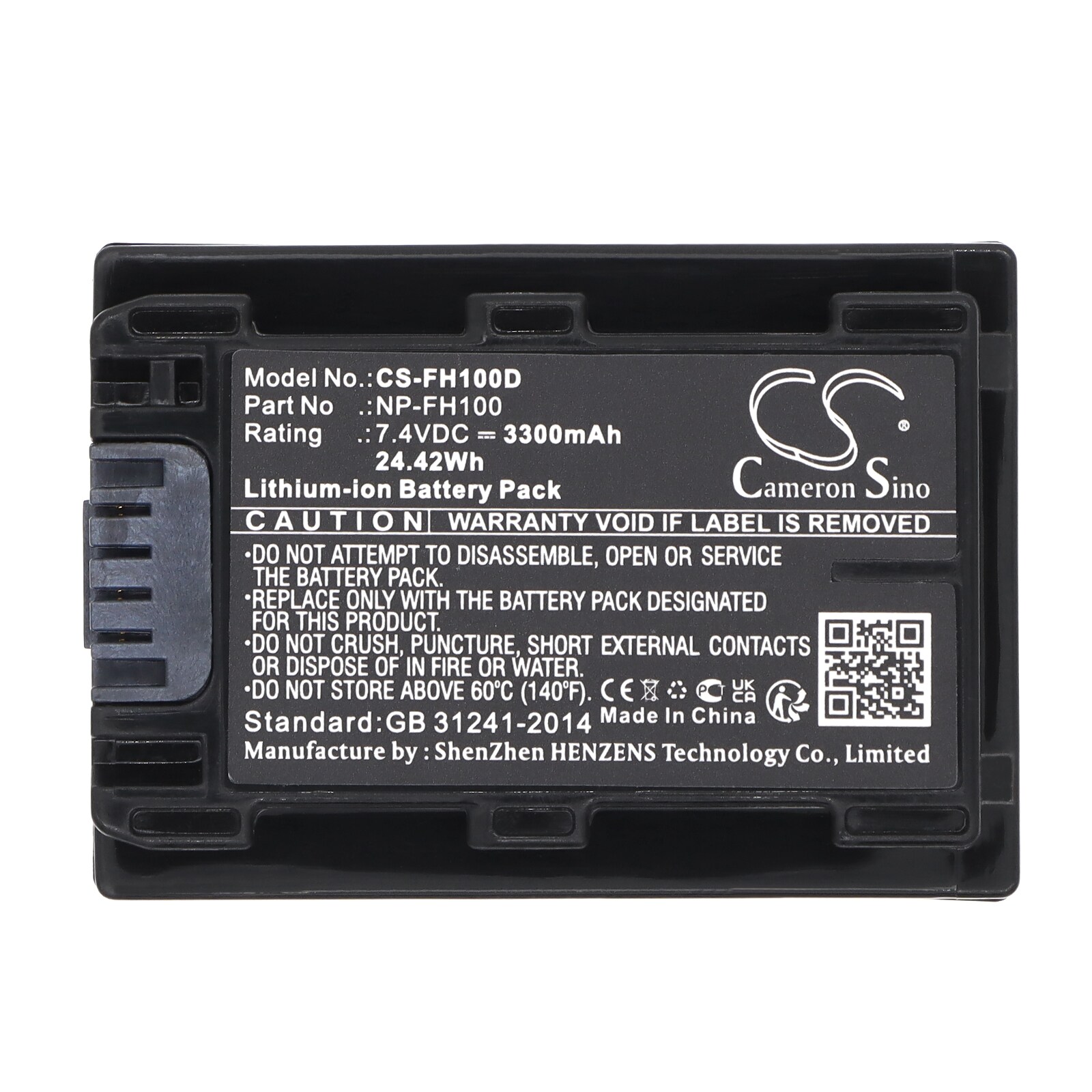 Batteri til kamera for Sony DCR-DVD908E, DCR-HC47, HDR-HC7E og andre.