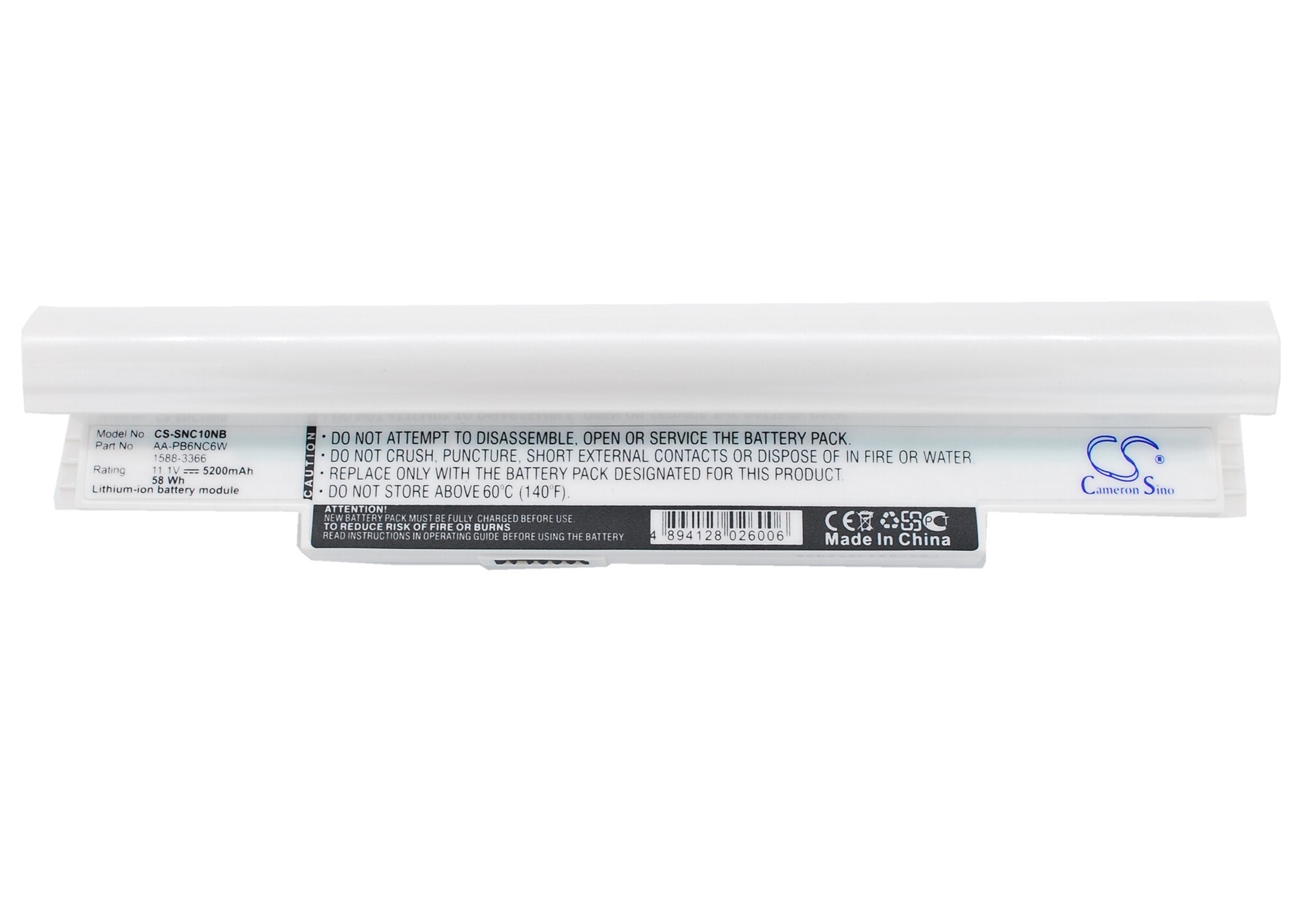 Batteri til bærbar PC for Samsung NP-NC10, NP-NC10-KA03CN, NP-NC10-KA02UK og andre.