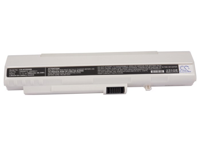 Batteri til bærbar PC for Acer Aspire One, Aspire One A110-1295 og andre.