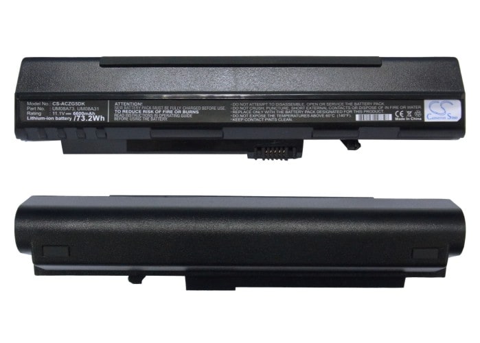 Batteri til bærbar PC for Acer Aspire One, Aspire One A110-1295 og andre.