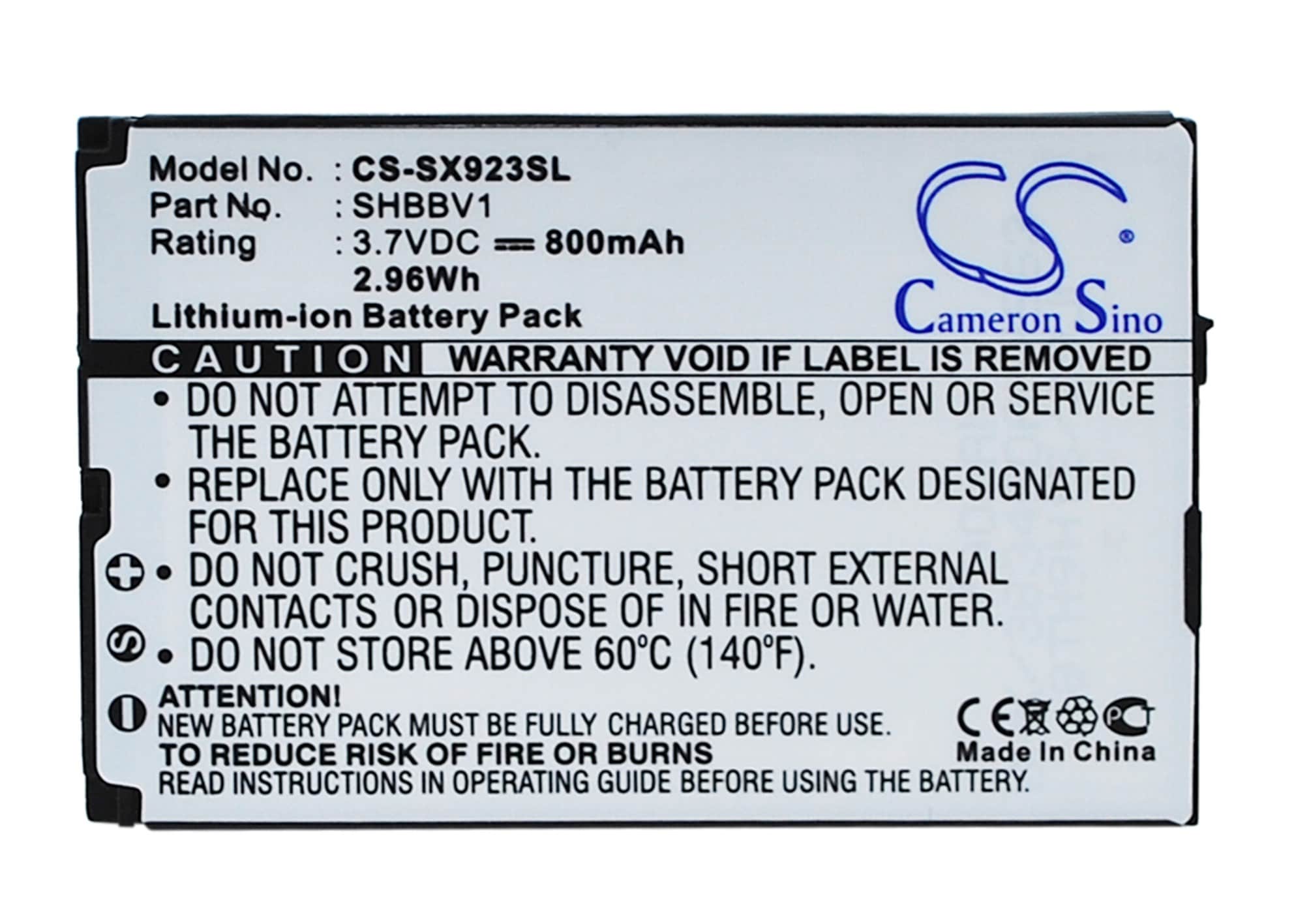 Batteri for SmartPhone, mobil for Sharp 923SH, 9020C