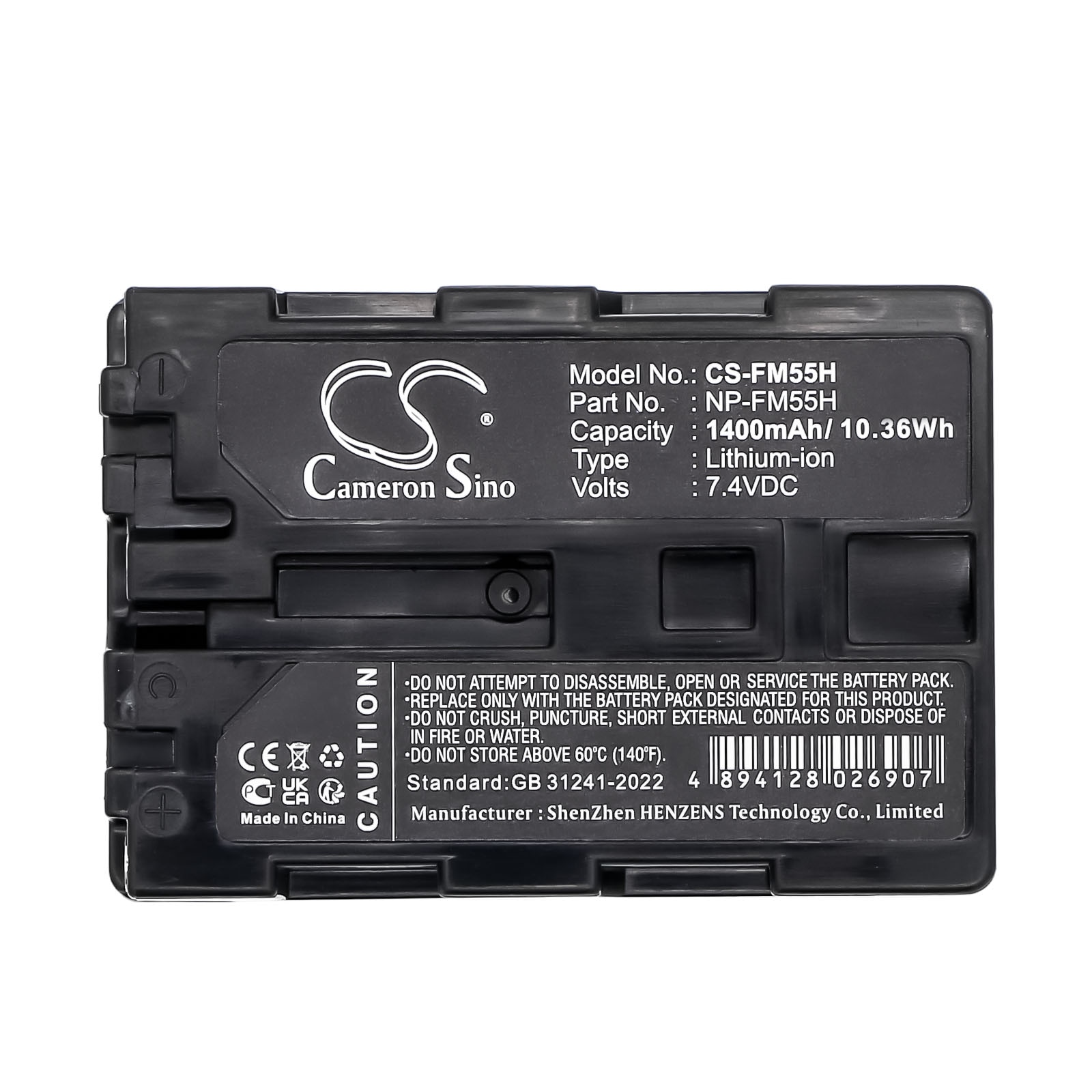 Batteri til kamera for Sony DSLR-A100W/B, DSLR-A100K, DSLR-A100 og andre