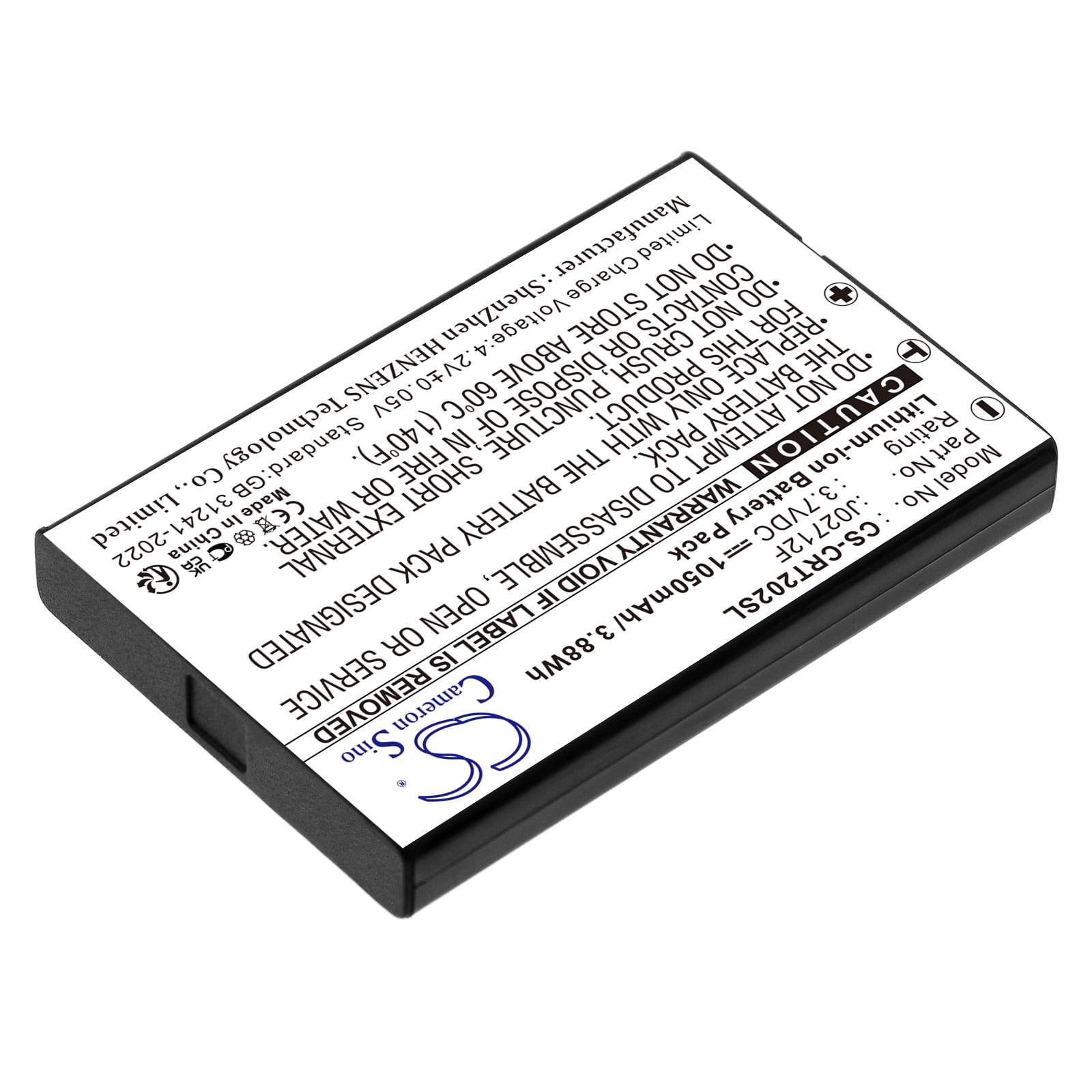 Batteri til mediespiller for Creative Vado HD