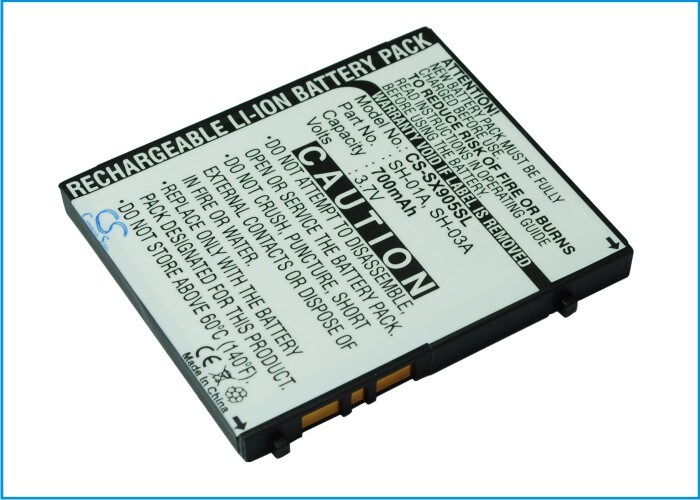 Batteri for SmartPhone, mobil for Sharp SH905i, SH906i, 823SH og andre.
