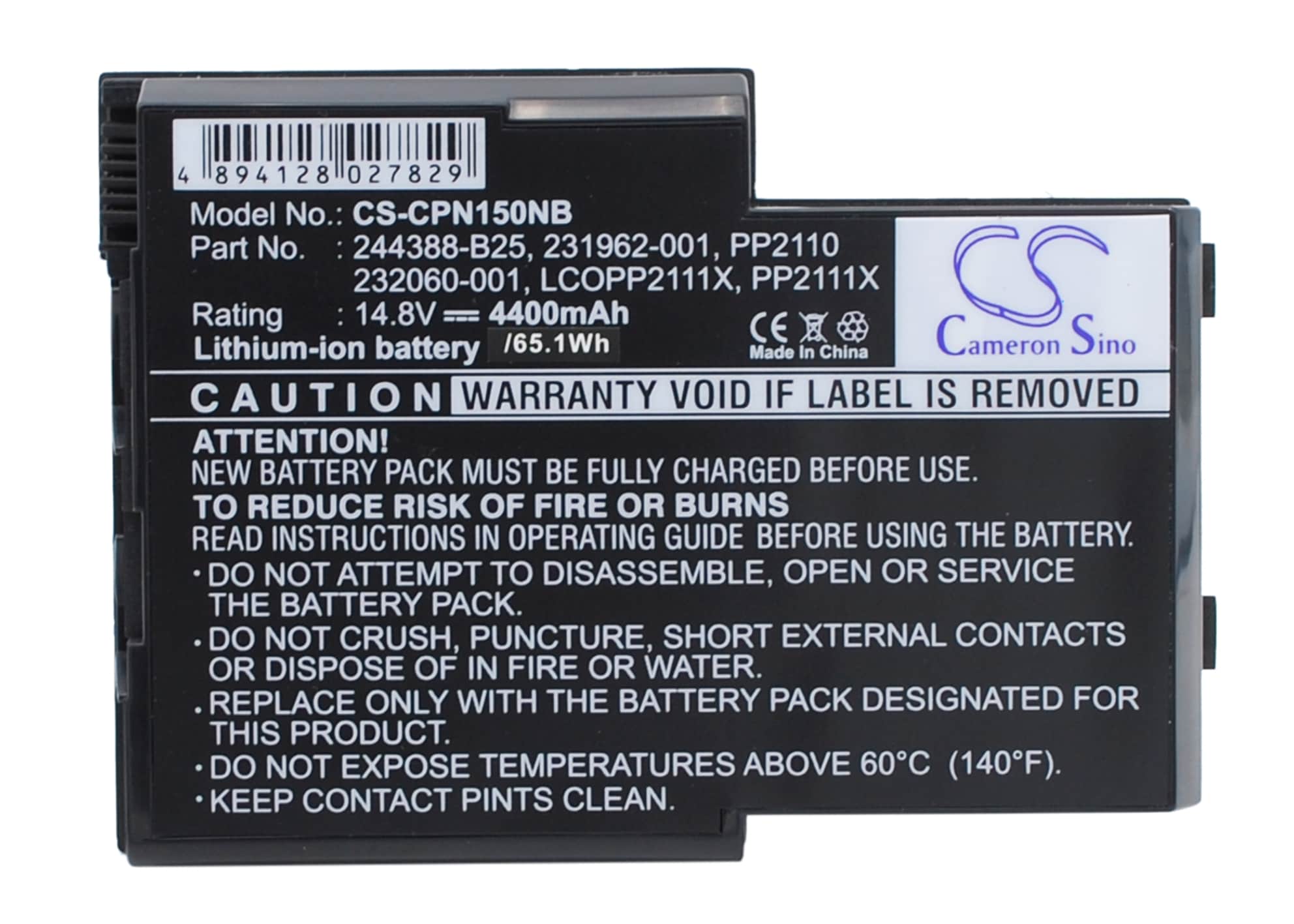 Batteri til bærbar PC for Compaq EVO N150