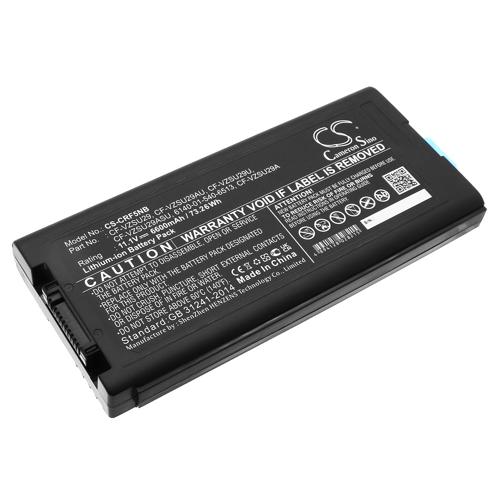 Batteri til bærbar PC for Panasonic ToughBook CF-29, ToughBook CF-29A og andre.