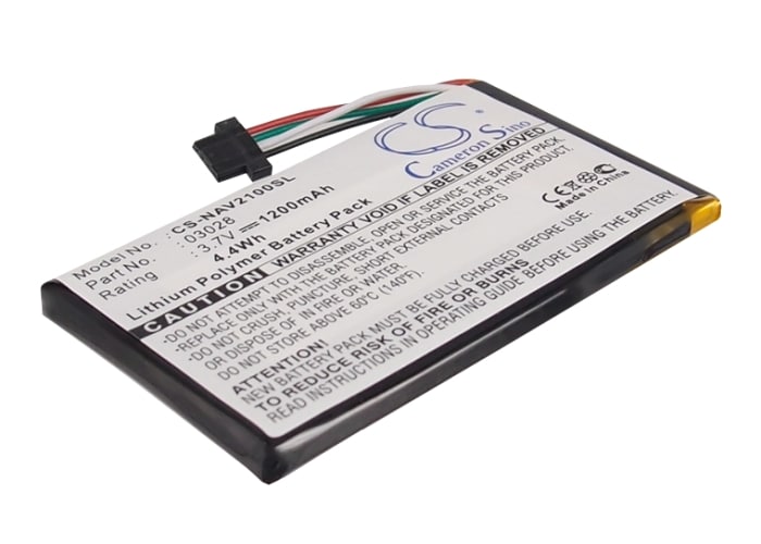 Batteri for Navigator, GPS for Navigon 2100 Max, 2120, 2120 Max osv.