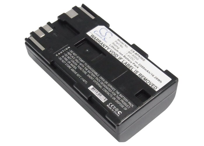 Batteri til kamera for Canon GL1, GL2, XHA1 osv.