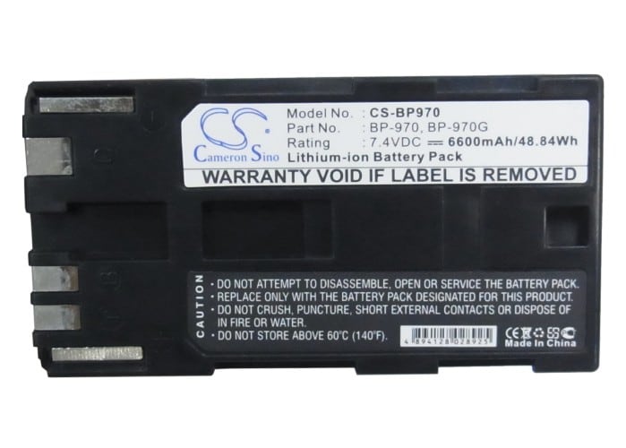 Batteri til kamera for Canon ES-8000V, V50Hi, FV500 etc.