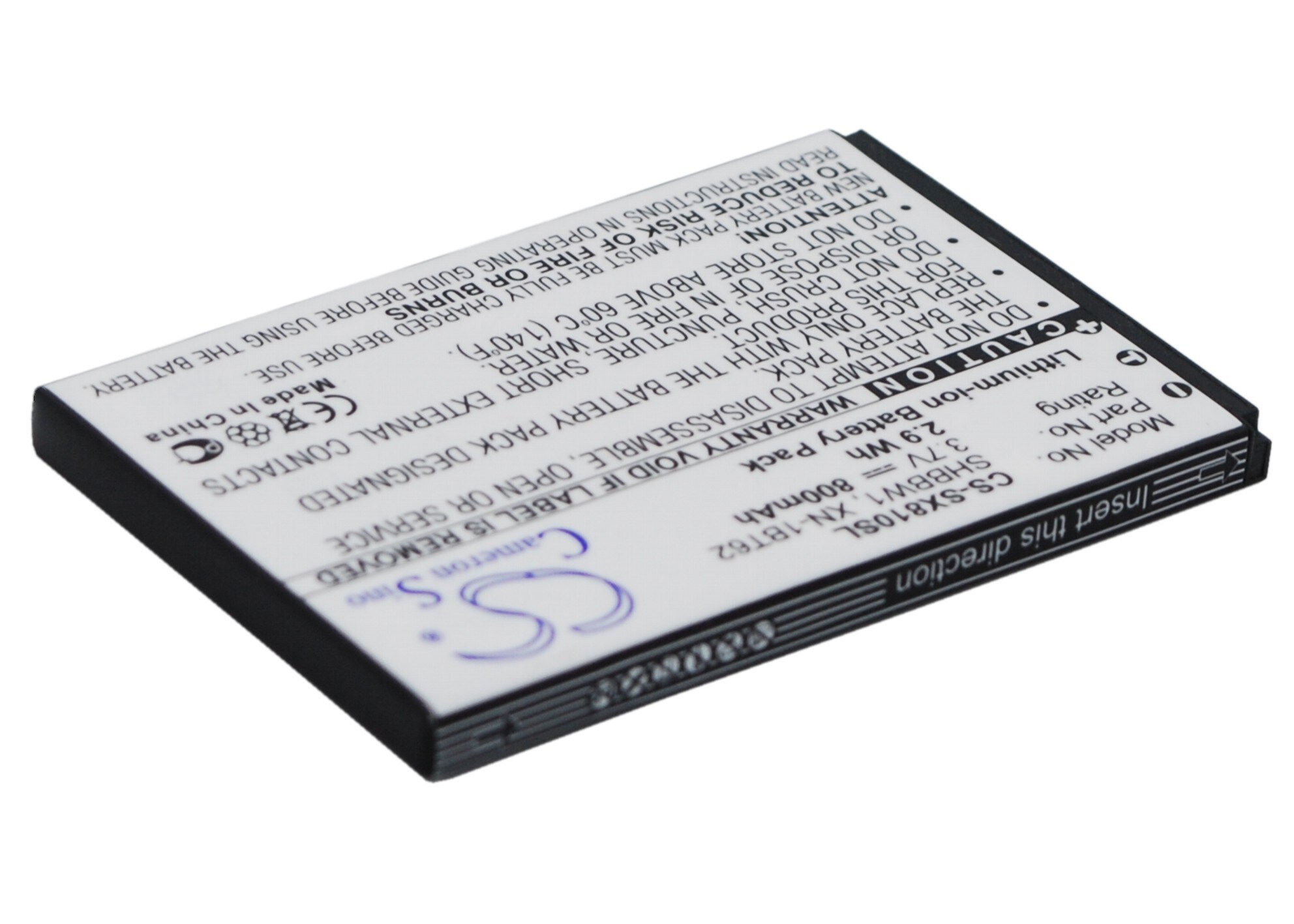 Batteri for smarttelefon, mobil for SoftBank 9010, 8010C, 825SH
