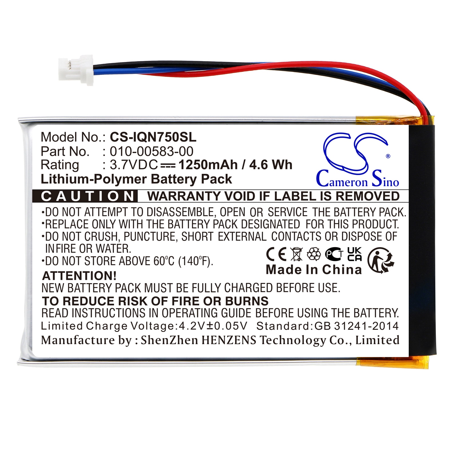 Batteri for navigator, GPS for Garmin Nuvi 750, Nuvi 755, Nuvi 755T